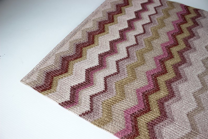 Tunk Runner Zigzag Wzór Pink 150 cm długą skórę syntetyczną