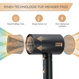 LIFETIME hårtørrer ion 2100W - anti-split spidser med kold luft mode | Sammenfoldelig rejsehårtørrer | Hårtørrer Hårtørrer Hårtørrer Lille Hårtørrer Hårtørrer Rejse Hårtørrer Hårtørrer Frisurer Tilbehør Rejse Hårtørrer