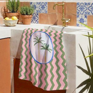 Palm Tree Pattern Tea Towel