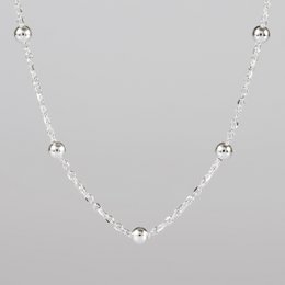 925 Sterling Silberkette mit Kugeln