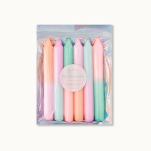 Dip Dye Candle Set: Birthday Cake