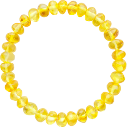 Bracciale adulto ambra limone