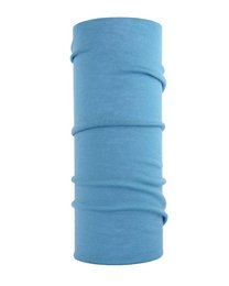 Light blue merino wool scarf with a looped design. Made from 100% soft and warm merino wool.