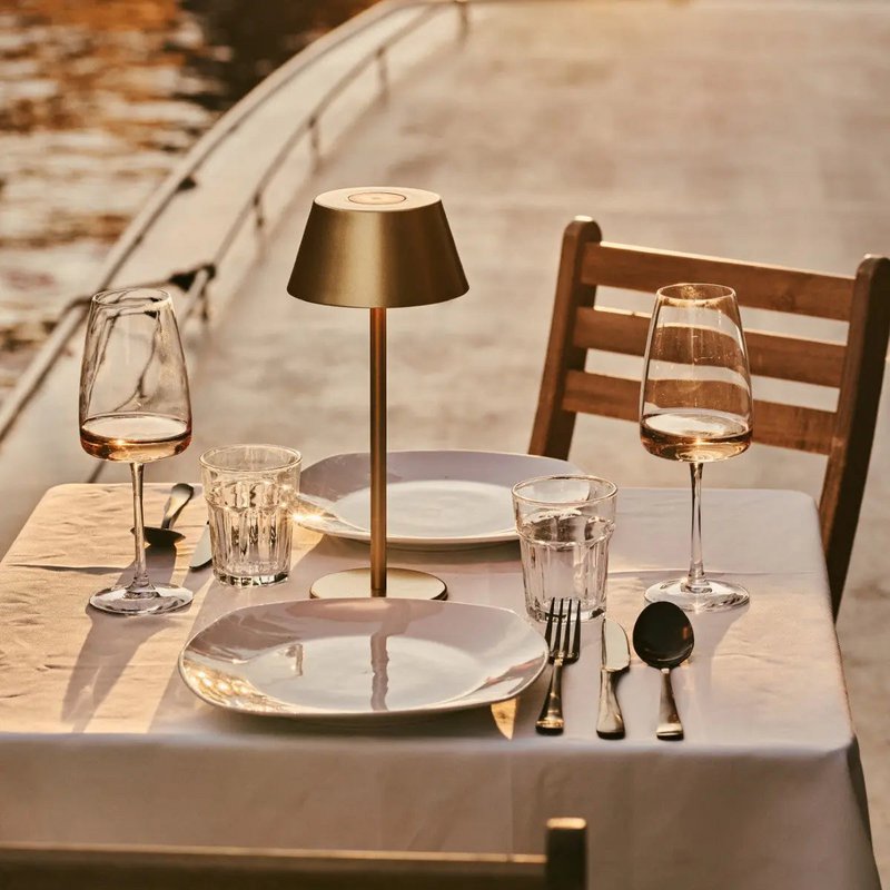 Milou Gold Rechargeable Table Lamp