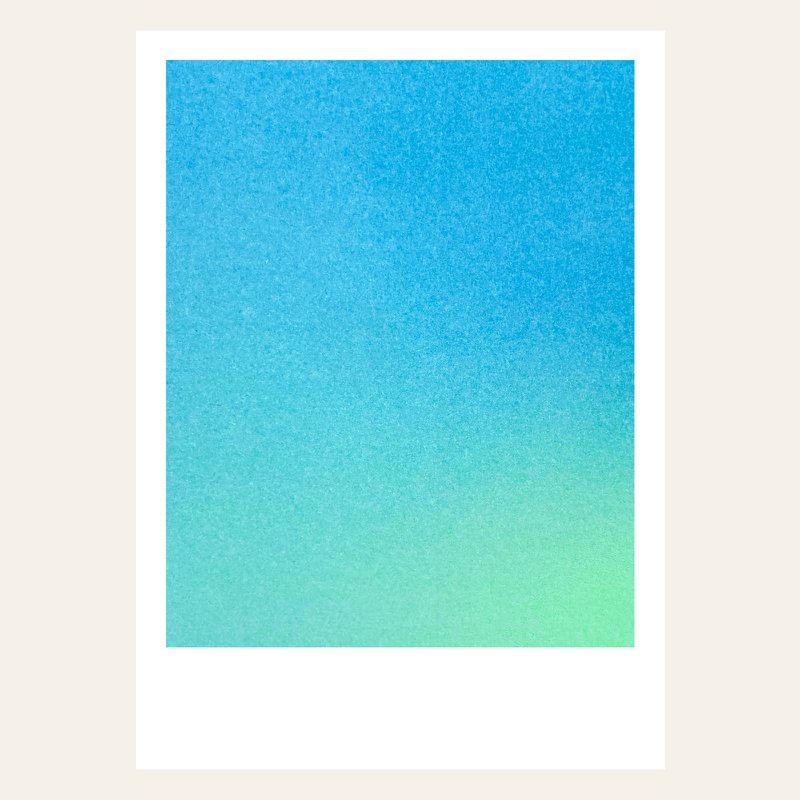 Postal de risografía - Feeling Aqua - Din A6
