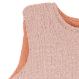 Dubleside BIO muslin NEWBORN SLEEPBAG TOG 2, 12-24m DARK BLUSH/SALMON