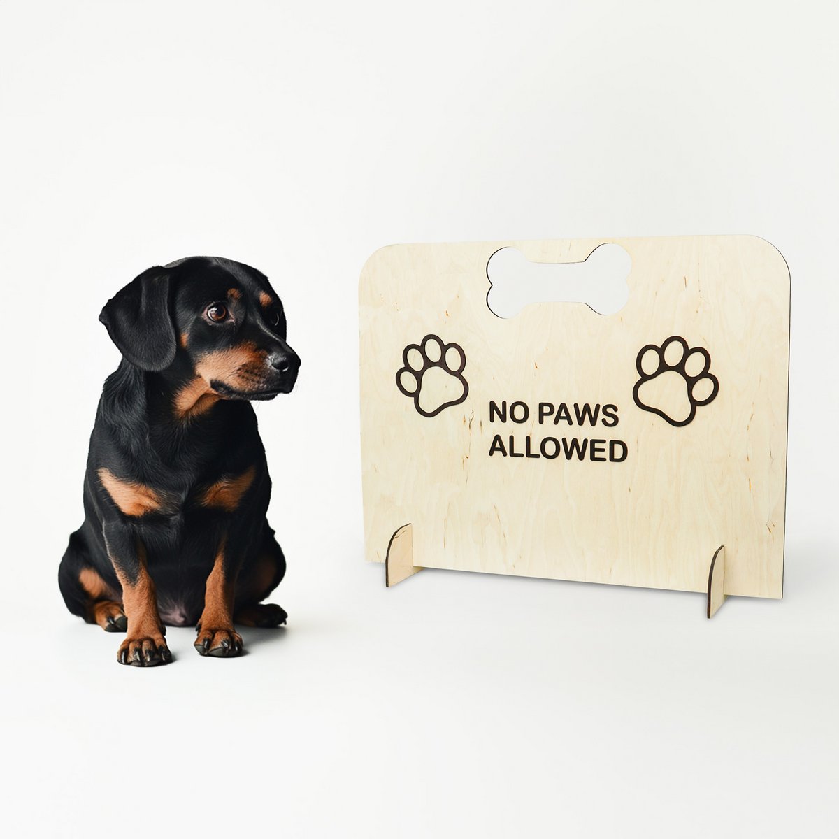 Puerta de barrera de perros, puerta de seguridad de mascotas de madera portátil (no se requiere perforación)
