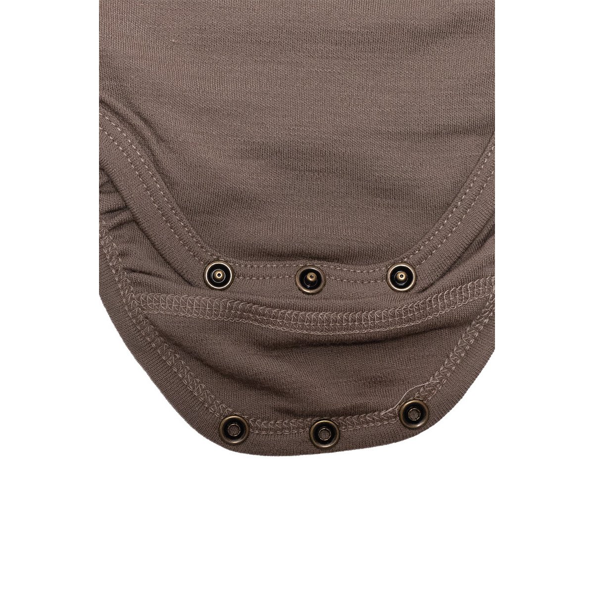 Woolen Wrap romper long sleeves – Merino wool – Walnut