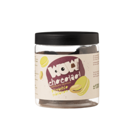 Pistazien-Macaron-Schokoladen-Trüffel-Geschenkglas 130 g | Pistazien-Luxusschokolade