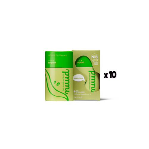 Vegan Deodorant -  Lime x Bergamot Stick (x10)