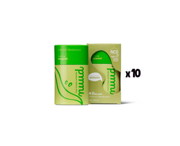Vegan deodorant stick with lime and bergamot scent. Natural, aluminum-free, and effective for odor control.