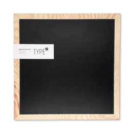 Magnetic chalkboard with wooden frame (40x40cm)