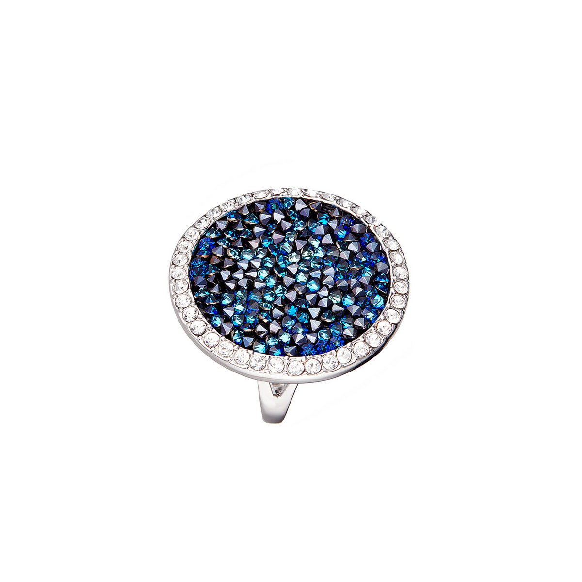 Bague OcÃ©an - ArgentÃ© et Bleu