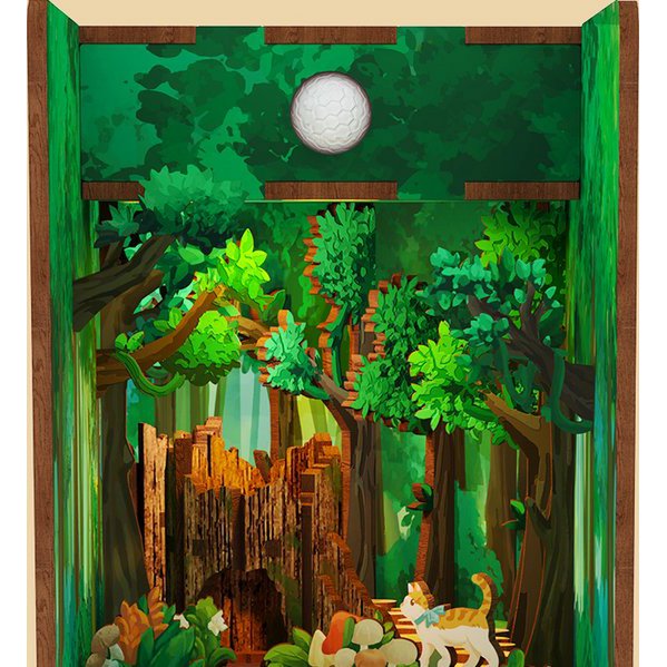 Tonecher, DIY Book Nook, Alice in Wonderland Bookend, TQ128, 18x8x24,5 cm