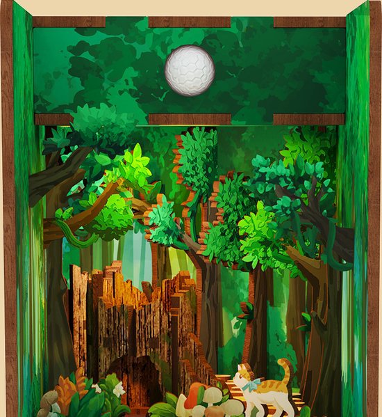 Tonecheer, DIY Book Nook, Alice in Wonderland Bookend, TQ128, 18x8x24,5cm