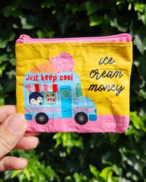 Mini portfel Pieniądze na lody wykonane z plastiku pochodzącego z recyklingu