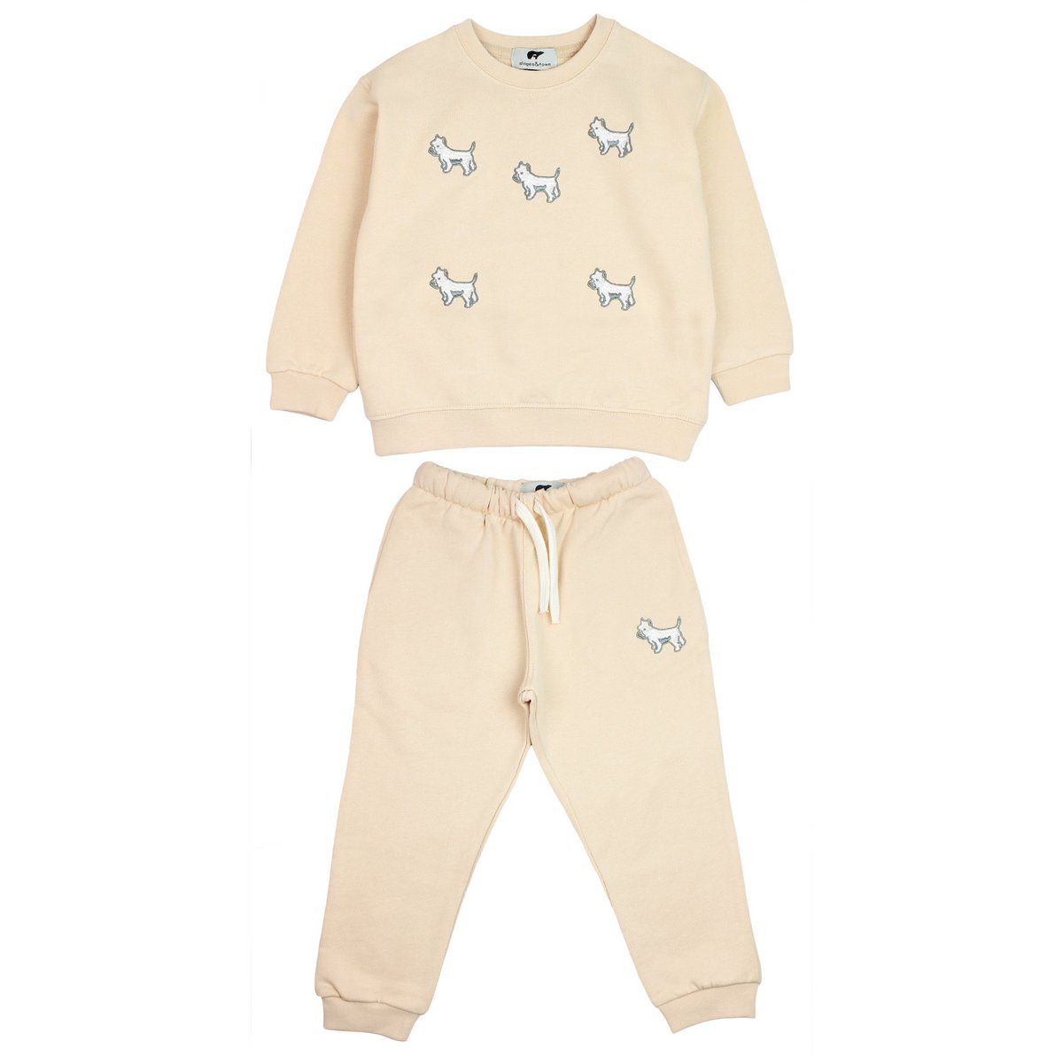 Tuta da bambino Terrier bianco