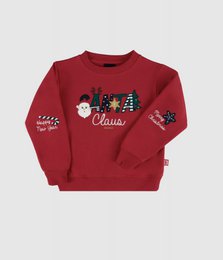 Santa Claus Embroidered Christmas Sweatshirt