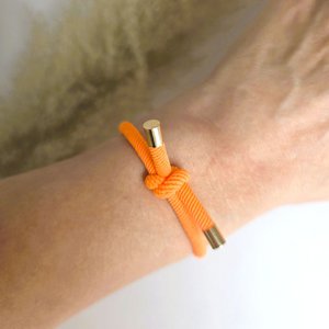 Armband haarelastiek neon oranje
