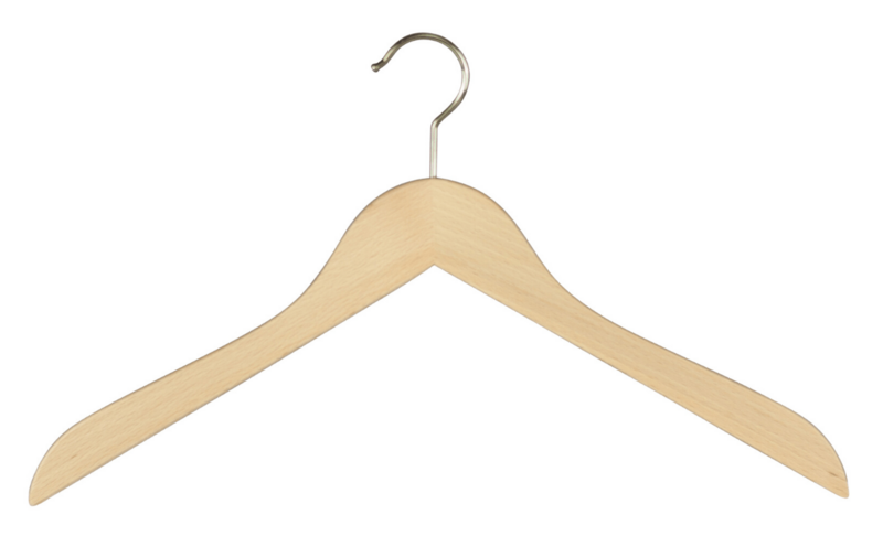 Clothes hanger Business, beech, 41 cm