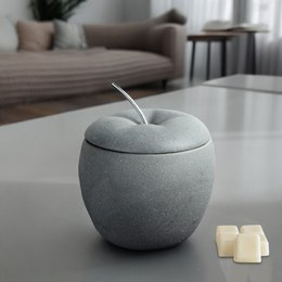 Quemador de perfume - Manzana del amor - Portavelas de fusión Ceras perfumadas - Accesorio de aromaterapia - Vela de cerámica Tealight - Idea de regalo