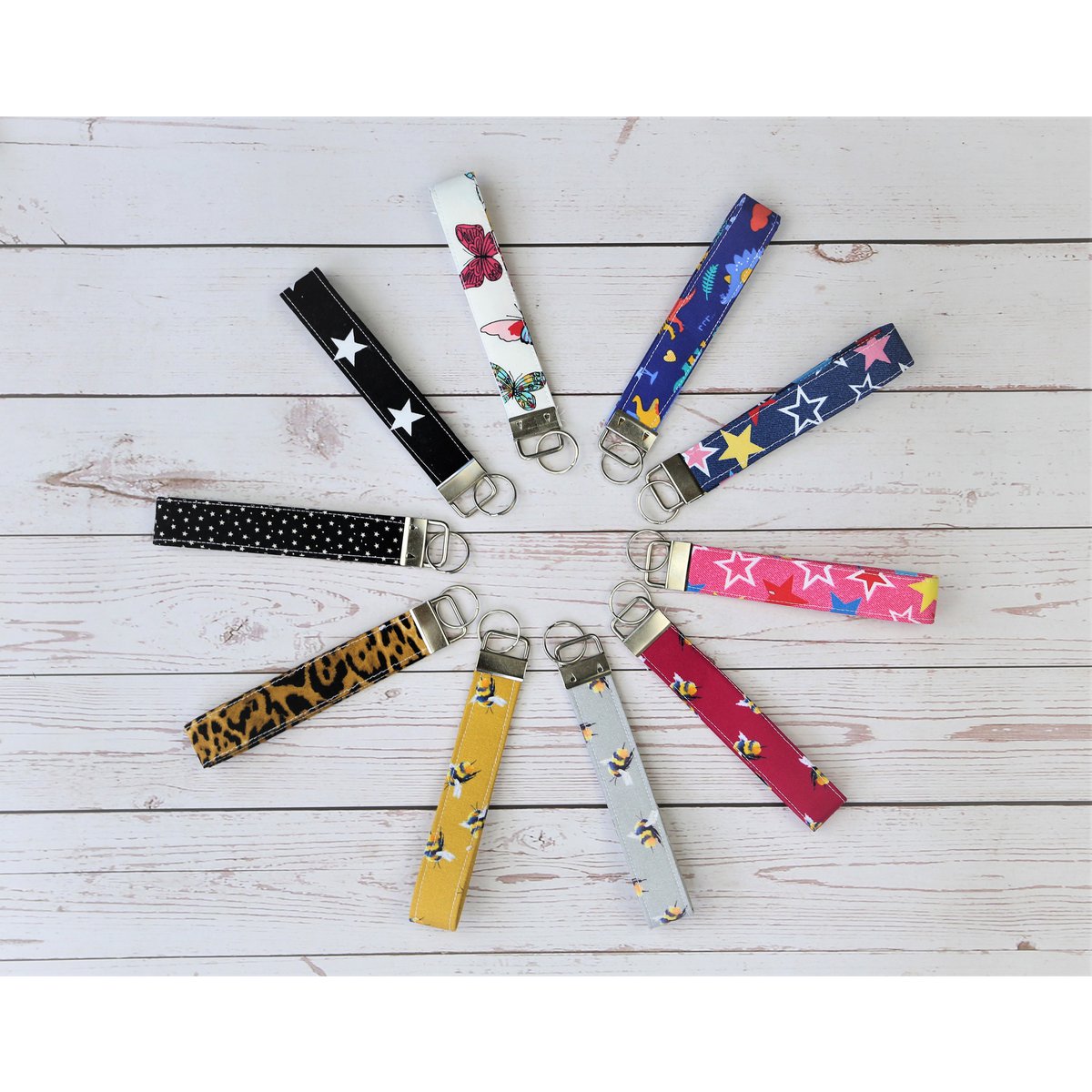 Key Fobs Wristlet, Handmade Key Fobs, Fabric Key Chain, Key Fob, Key Wristlet, Gift for Women, Gift for Men, Key Grip, Key Holder