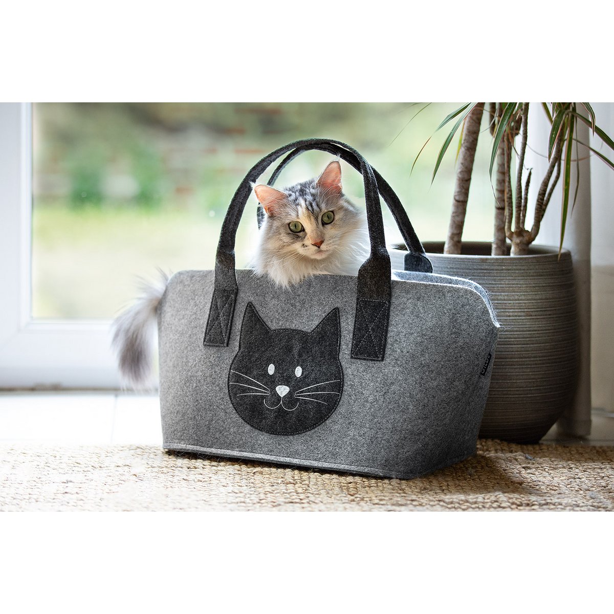 Filz Tasche Katze VE 4 so