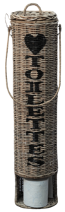 Toilet paper roll holder 'TOILETTES & HEART' Sr
