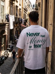 T-Shirt No Money Boxy Fit Oversize 100% Cotone Made in Italy