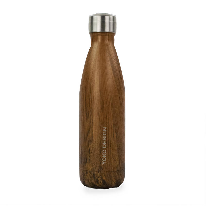 Butelka izotermiczna ze wzorem drewna 500 ML