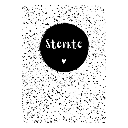 Carte en noir et blanc | Courage