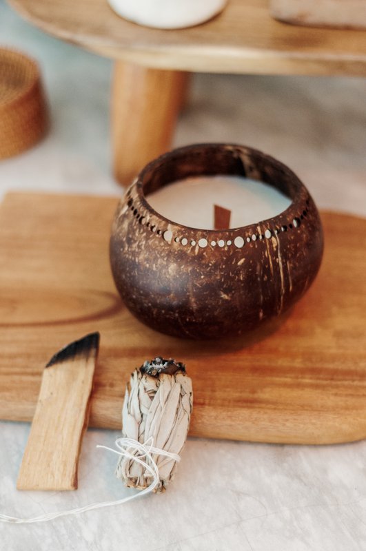 Scented Coconut Candle