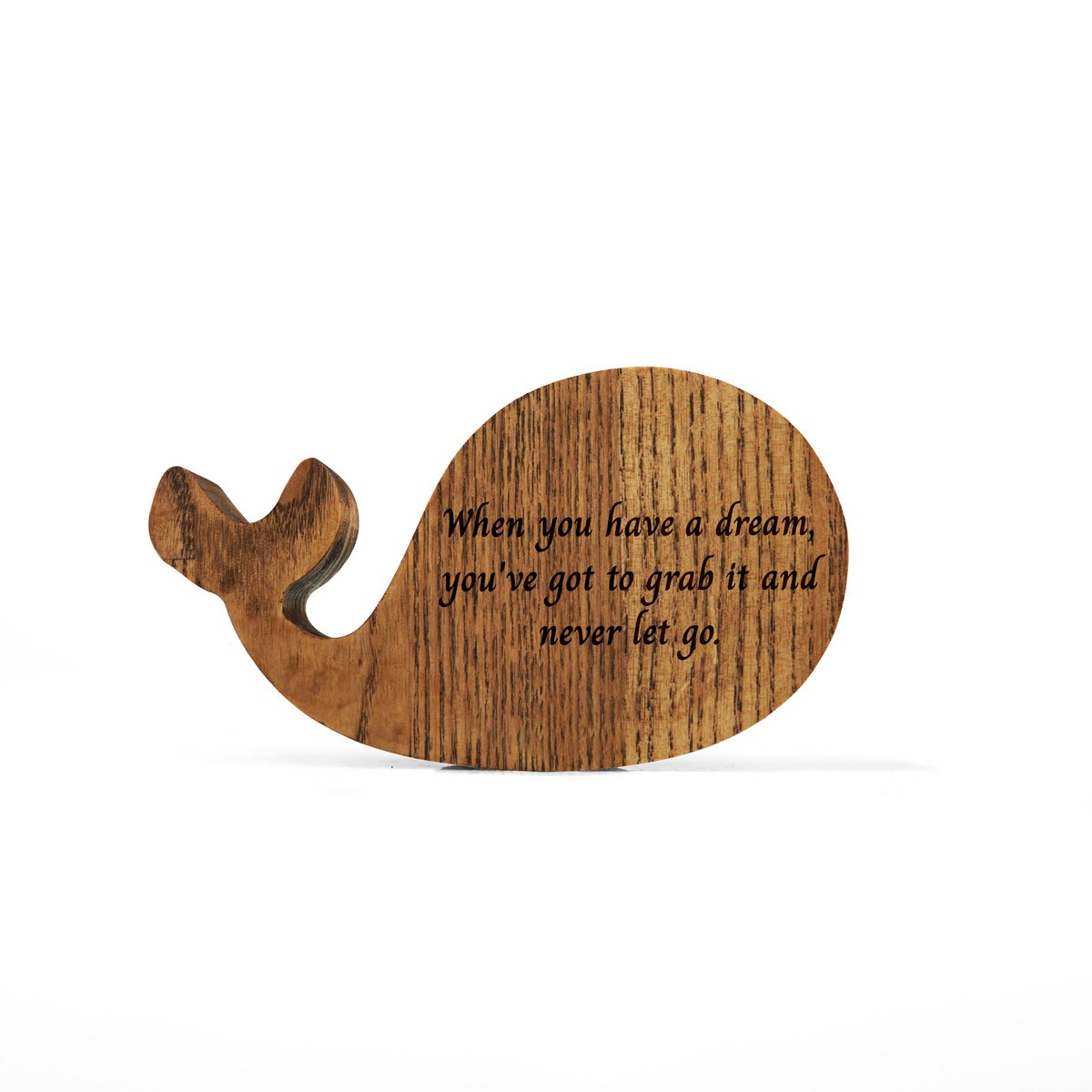 Walförmiges Sparschwein aus Holz. Spardose für Meeresliebhaber