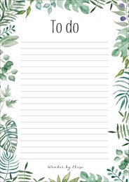 Botanisk notesblok A5