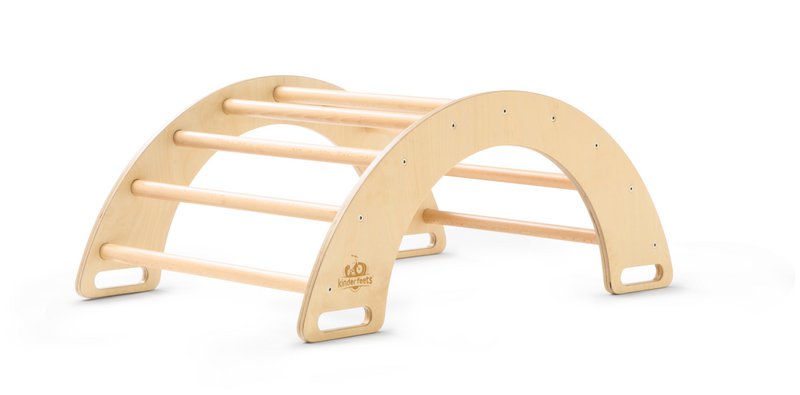 Balançoire et arche d'escalade en bois Kinderfeets