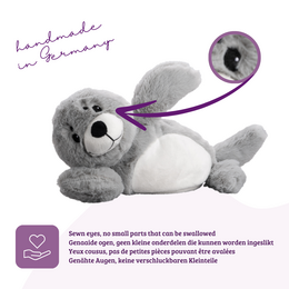 Warmtekussen natuurlijke warmwaterkruik warme knuffel seal groot met biologische gierstvulling en gezondheidskruiden
