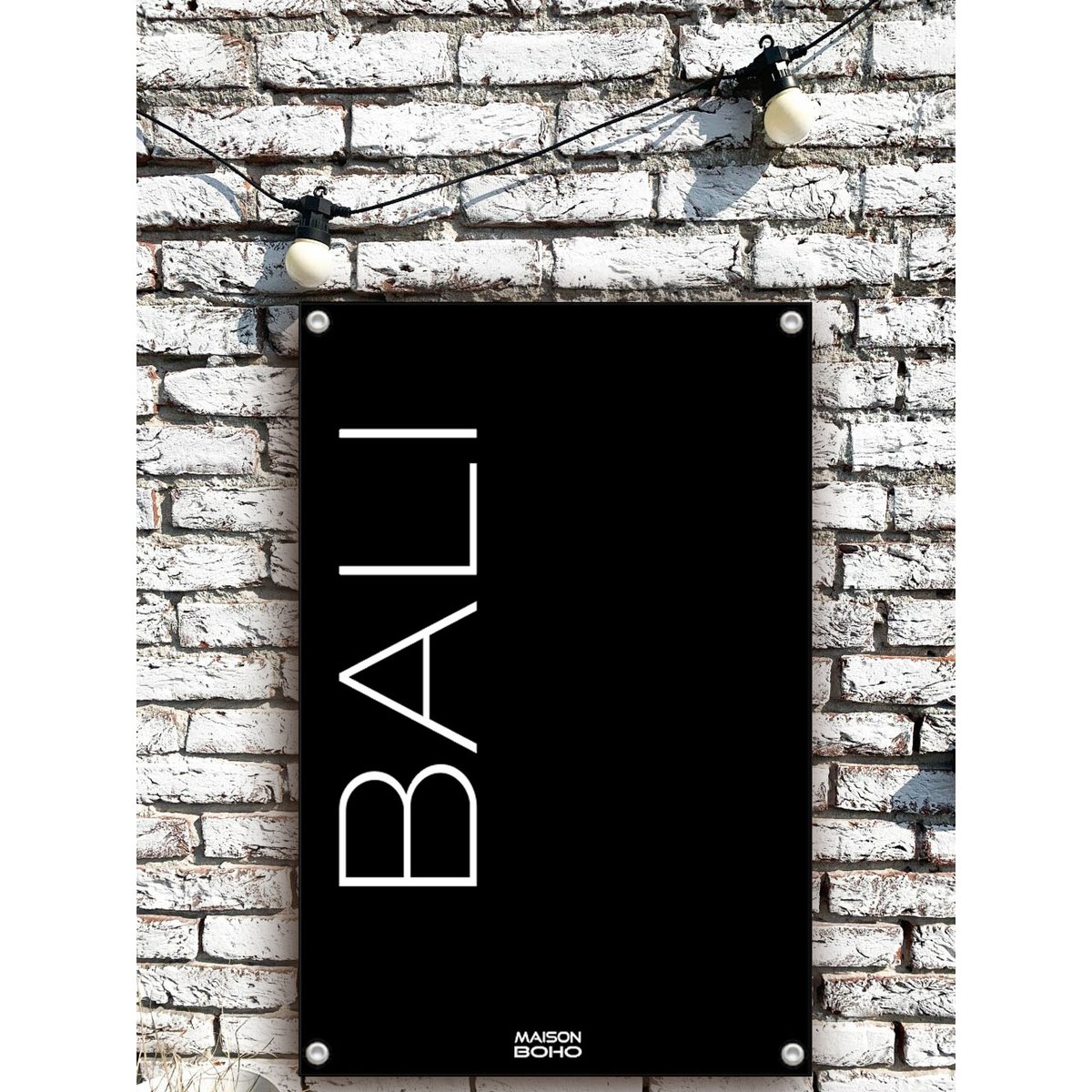 Outdoor Garden Poster | Bali | Black | 70x100cm