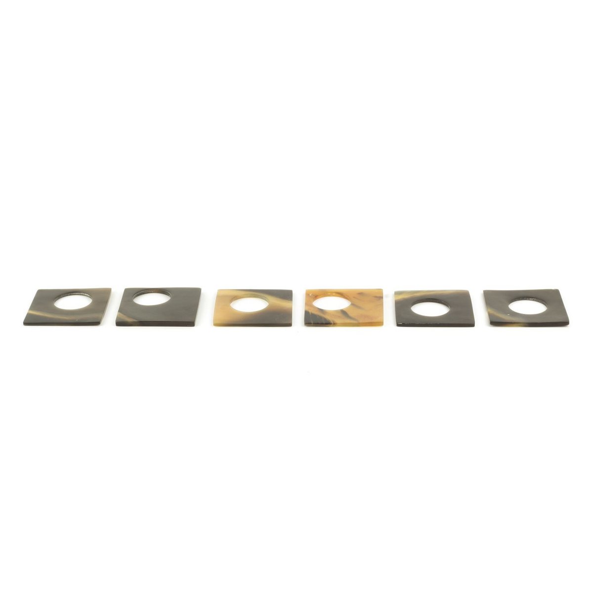 Rond de serviette plat carré en sabot