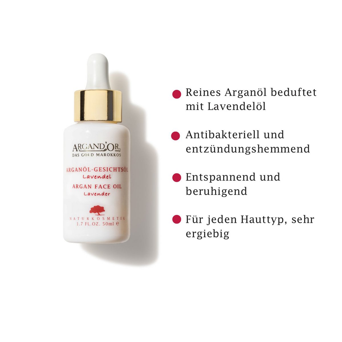 HUILE D'ARGAN VISAGE "LAVANDE" 50 ML