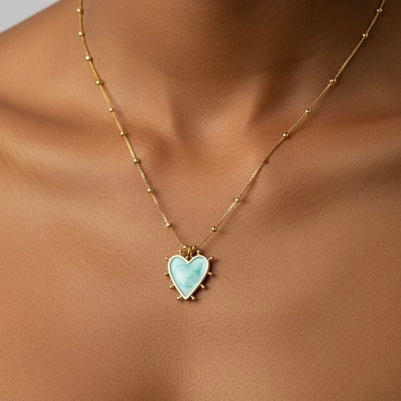 GIOIOSA – Gold Plated Heart Necklace
