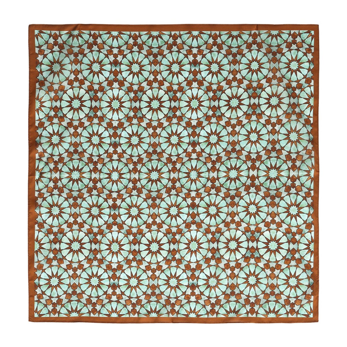 Brown Silk Neckerchief for Women