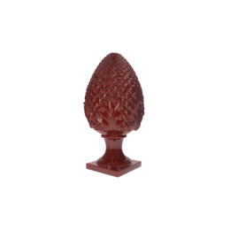 Red ceramic pine cone Made in Italy h 35 x Ø 17 cm