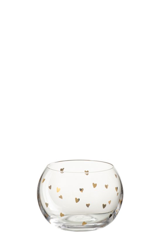 J-LINE APEROGLAAS HART Glass transparente/oro