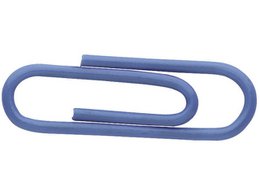 Paperclips Alco 26mm rond doos 100st. blauw