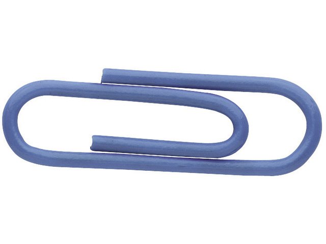 Paperclips Alco 26mm rond doos 100st. blauw