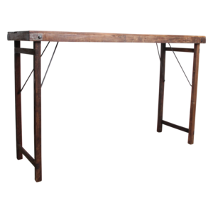Market bar table brown foldable