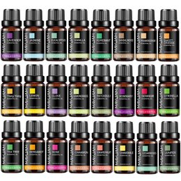 MAYJAM 10ML Lavender Lemongrass Jasmine Vanilla Eucalyptus Rose Lemon Essential Oil For Humidifier Diffuser Candle Making