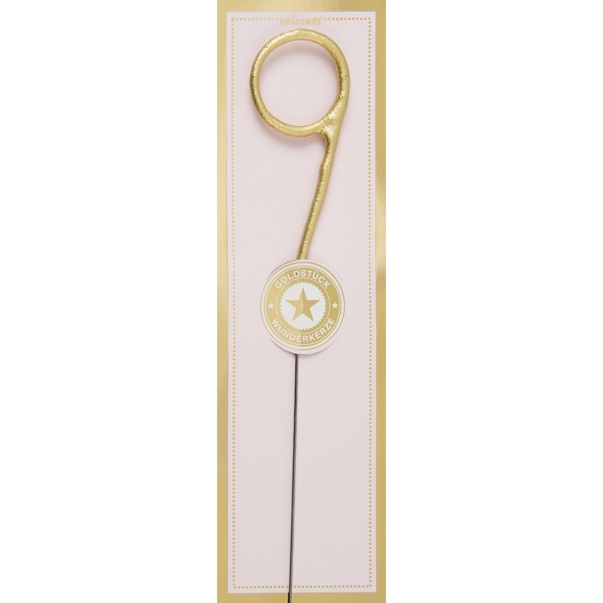 9 gold Goldstück rosa Wondercandle® classic