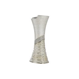 Vase rhinsten champagnefarvet, sølvfarvet H. 19 cm, VE 4