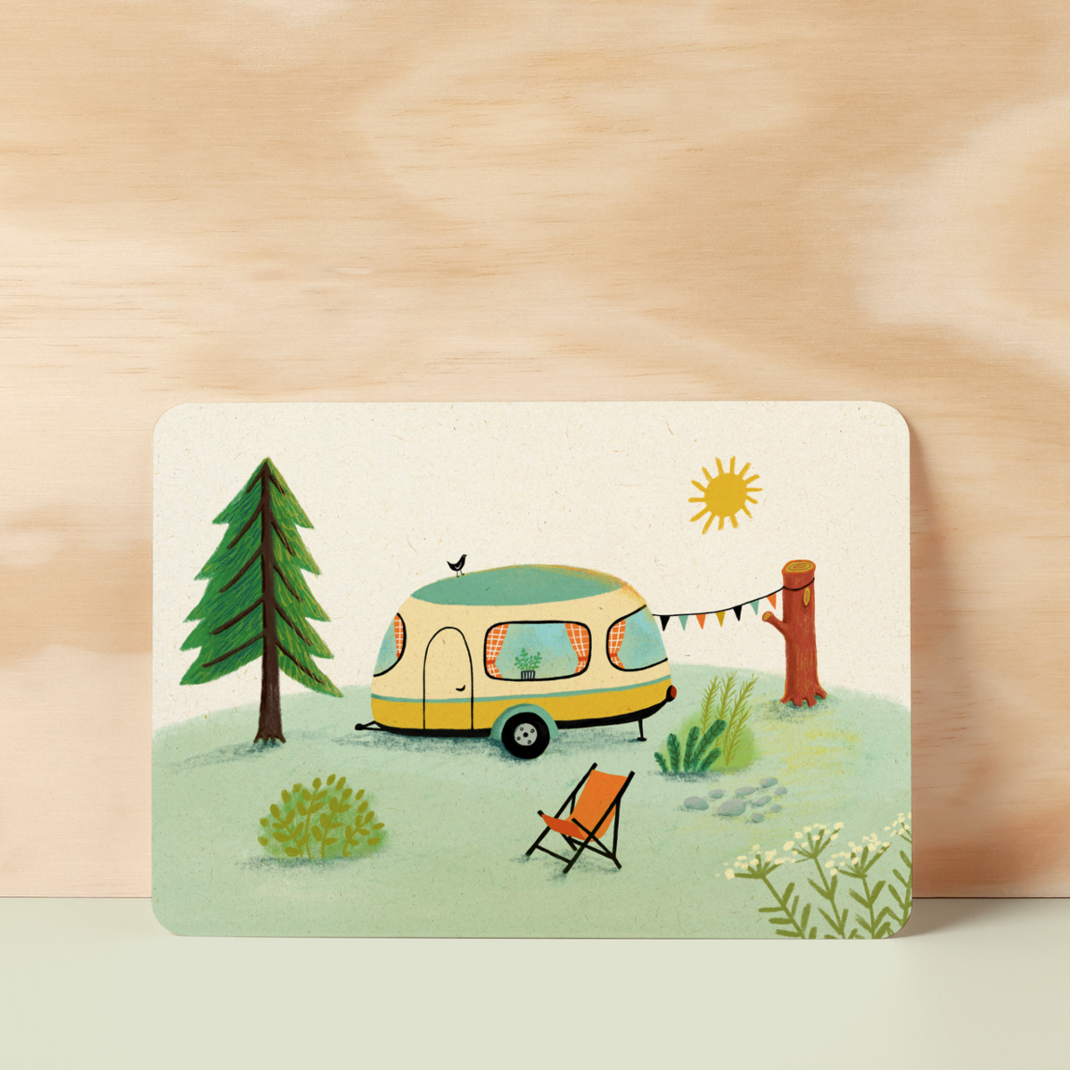Postcard |  Happy camper
